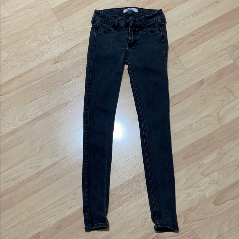 BLACK WASHED OUT SKINNY JEANS